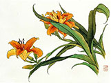 Daylily Gongbi Painting with Victoria (Oct 14)